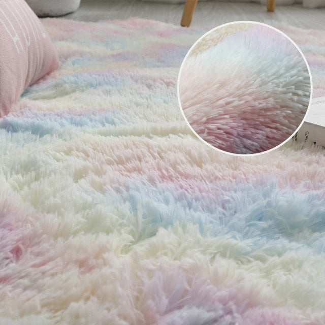 Thick Carpet for Living Room Plush Rug Children Bed Room Fluffy Floor Carpets Window Bedside Home Decor Rugs Soft Velvet Mat