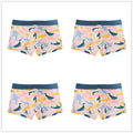 4pcs/lot Mens Underwear Boxers Cotton Fashion Printed Men Underpants Boxer Shorts Male Panties Pouch Vetement Homme
