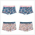 4pcs/lot Mens Underwear Boxers Cotton Fashion Printed Men Underpants Boxer Shorts Male Panties Pouch Vetement Homme