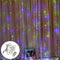 3MX3M LED Curtain Garland on The Window USB String Lights Fairy Festoon Remote Control New Year Christmas Decorations for Home