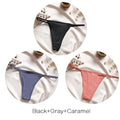 FINETOO M-XL Cotton Bikini Panties T-back Thong Sexy Low Waist Women Underwear Cotton G-String Underpants Femlae Lingerie 3Pcs
