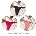 FINETOO M-XL Cotton Bikini Panties T-back Thong Sexy Low Waist Women Underwear Cotton G-String Underpants Femlae Lingerie 3Pcs