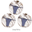 FINETOO M-XL Cotton Bikini Panties T-back Thong Sexy Low Waist Women Underwear Cotton G-String Underpants Femlae Lingerie 3Pcs