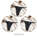 FINETOO M-XL Cotton Bikini Panties T-back Thong Sexy Low Waist Women Underwear Cotton G-String Underpants Femlae Lingerie 3Pcs