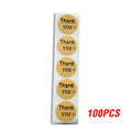 100-500pcs Round Natural Kraft Handmade Stickers Scrapbooking For Package Adhesive Thank You Sticker Seal Labels Stationery