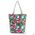 Miyahouse Floral Printed Handbag Women Shoulder Bag Canvas Summer Beach Bag Daily Use Female Shopping Bag Lady