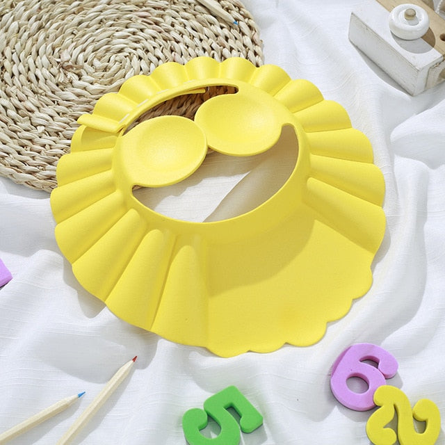 1pc Baby Shampoo Shower Cap Wash Hair Soft Foam Adjustable Bathing Bath Protect Cap Hat For Baby Children Kids Shampoo Hat