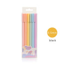 JIANWU 6pcs/set Creative cute morandi Simple small fresh gel pen kawaii Quick drying Cap neutral pen journal supplies