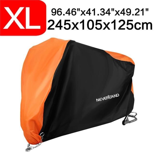 190T Black Blue Design Waterproof Motorcycle Covers Motors Dust Rain Snow UV Protector Cover Indoor Outdoor M L XL XXL XXXL D35