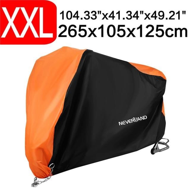 190T Black Blue Design Waterproof Motorcycle Covers Motors Dust Rain Snow UV Protector Cover Indoor Outdoor M L XL XXL XXXL D35