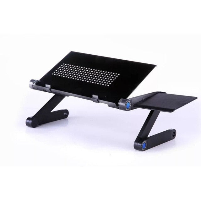 Portable Aluminum Laptop Desk Ergonomic Computer Desk Adjustable TV Bed Lapdesk Tray PC Table Stand Notebook Table Desk Stand
