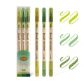 3pcs Retro color Twin Marker Pens Set Brush Drawing Fine Liner Water Based Ink Blendable Watercolor Art Painting School A6133