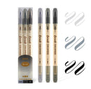 3pcs Retro color Twin Marker Pens Set Brush Drawing Fine Liner Water Based Ink Blendable Watercolor Art Painting School A6133