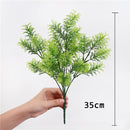 7 Fork Artificial Plants Eucalyptus Grass Plastic Ferns Green Leaves Fake Flower Plant Wedding Home Decoration Table Decors