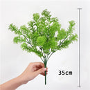 7 Fork Artificial Plants Eucalyptus Grass Plastic Ferns Green Leaves Fake Flower Plant Wedding Home Decoration Table Decors