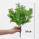 7 Fork Artificial Plants Eucalyptus Grass Plastic Ferns Green Leaves Fake Flower Plant Wedding Home Decoration Table Decors