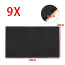 9X 1cm 0.6cm Car Sound Hot Deadener Mat Noise Proof Bonnet Insulation Deadening Engine Firewall Heat Foam Cotton Sticker 30x50cm