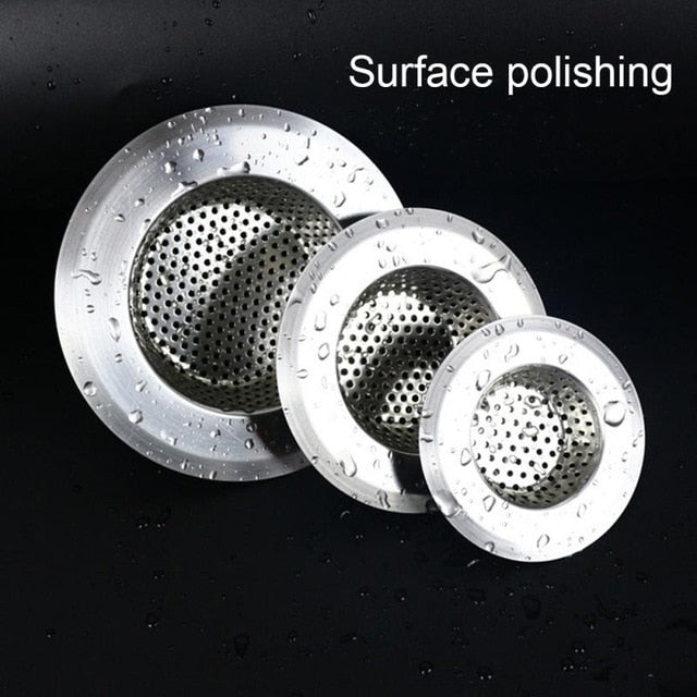 NEW 7cm/9cm/11cm Stainless Steel Kitchen Filter Sinks Strainer Drain Hole Trap Metal Sink Strainer Bath Sink Drain Hair Catcher
