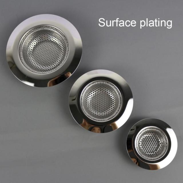 NEW 7cm/9cm/11cm Stainless Steel Kitchen Filter Sinks Strainer Drain Hole Trap Metal Sink Strainer Bath Sink Drain Hair Catcher