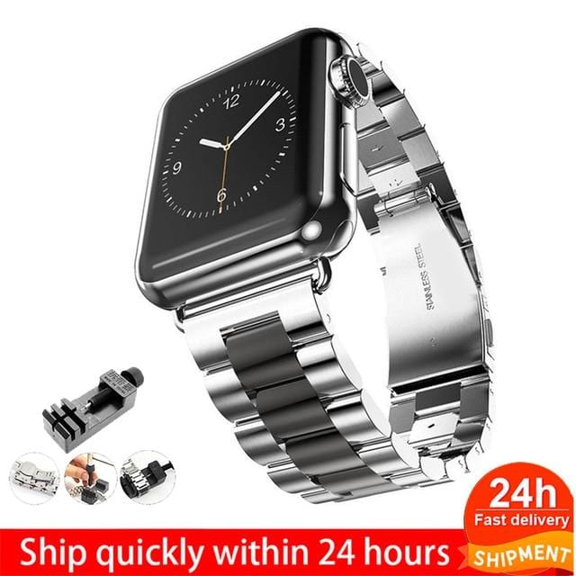 Stainless Steel Strap For Apple Watch 6 5 4 3 2 1 Band 38mm 42mm Bracelet Sport Band for iWatch series 5 4 3/2/1 40mm 44mm strap