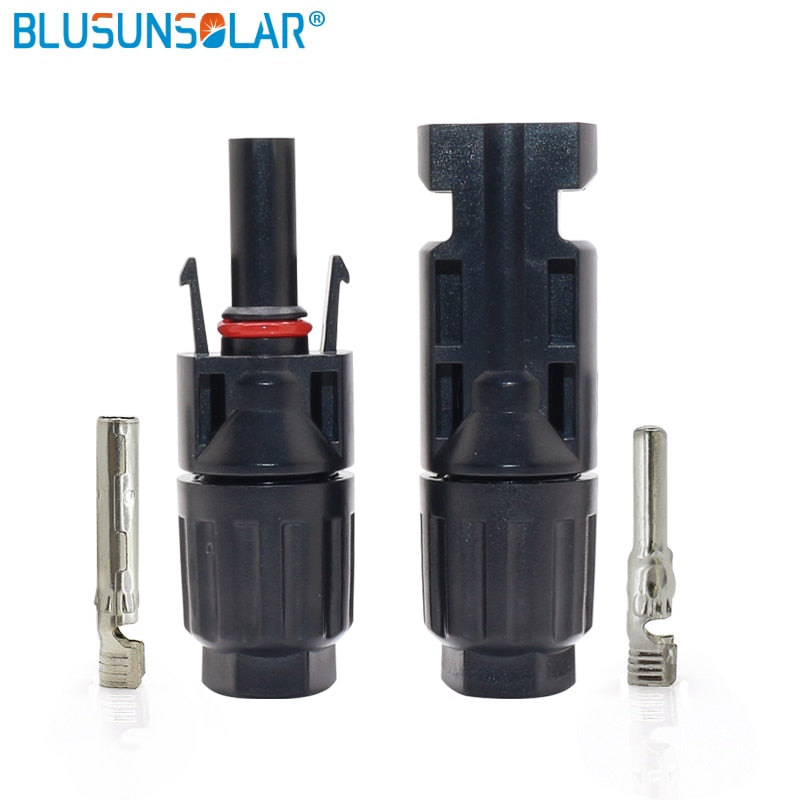 Pair of Solar Connector Solar Solar Plug Cable Connectors (male and female) for Solar Panels and Photovoltaic Systems