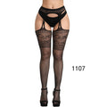 Hot Sale Erotic Stockings With Garter Belt For Women Fishnet Pantyhose Plus Size Thigh High Socks Sexy Lingerie