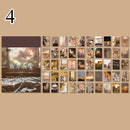 50 Sheets Ins Style Sticker Cute Travel Sticker Decorative Stationery Sticker Diary Scrapbooking Flakes Label Planner Supplies