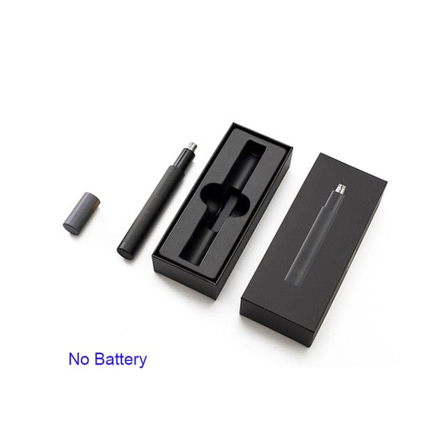 ZHIBAI Electric Nose Hair Trimmers Mini Portable Ear Nose Trimmer Black Waterproof IPX7 Safe Removal Cleaner