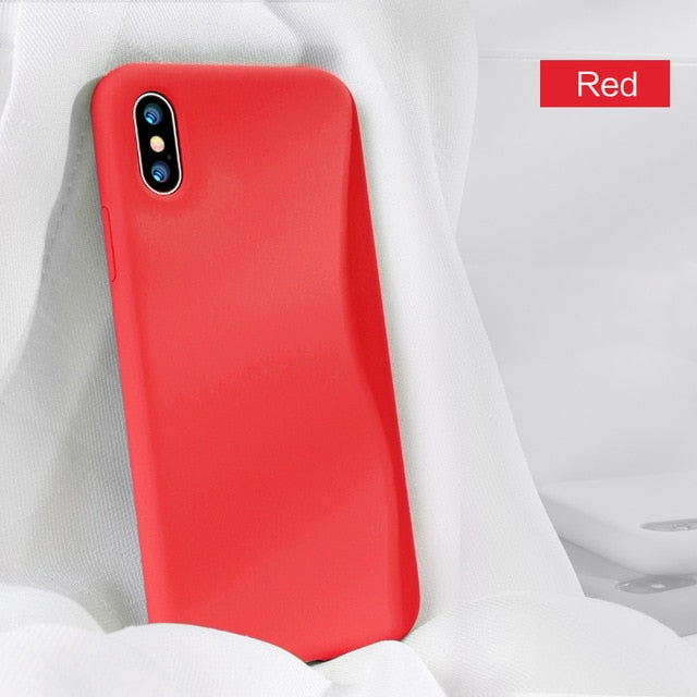 SmartDevil Phone Case For iPhone 12 Pro Max 11 7 8 Plus XR X XS SE2020 Solid Color Silicone Couples Cute Candy Color Soft Simple