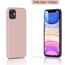 SmartDevil Phone Case For iPhone 12 Pro Max 11 7 8 Plus XR X XS SE2020 Solid Color Silicone Couples Cute Candy Color Soft Simple