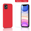 SmartDevil Phone Case For iPhone 12 Pro Max 11 7 8 Plus XR X XS SE2020 Solid Color Silicone Couples Cute Candy Color Soft Simple