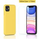 SmartDevil Phone Case For iPhone 12 Pro Max 11 7 8 Plus XR X XS SE2020 Solid Color Silicone Couples Cute Candy Color Soft Simple