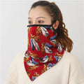 Women Print Face Scarf Winter Spring Mask Female Bandana Designer Warm Foulard Cotton Soft Neck Scarves Ring Wraps Cover 2020
