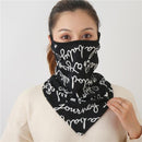 Women Print Face Scarf Winter Spring Mask Female Bandana Designer Warm Foulard Cotton Soft Neck Scarves Ring Wraps Cover 2020