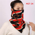 Women Print Face Scarf Winter Spring Mask Female Bandana Designer Warm Foulard Cotton Soft Neck Scarves Ring Wraps Cover 2020