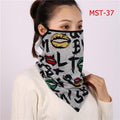Women Print Face Scarf Winter Spring Mask Female Bandana Designer Warm Foulard Cotton Soft Neck Scarves Ring Wraps Cover 2020