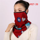 Women Print Face Scarf Winter Spring Mask Female Bandana Designer Warm Foulard Cotton Soft Neck Scarves Ring Wraps Cover 2020