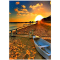 5D Diamond Painting Sunset/Love Beach DIY Round Full Diamond Embroidery Kit Landscape Home Decoration Crafts 30*40cm