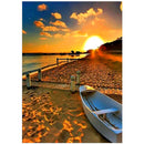 5D Diamond Painting Sunset/Love Beach DIY Round Full Diamond Embroidery Kit Landscape Home Decoration Crafts 30*40cm