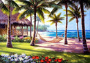 5D Diamond Painting Sunset/Love Beach DIY Round Full Diamond Embroidery Kit Landscape Home Decoration Crafts 30*40cm