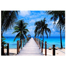 5D Diamond Painting Sunset/Love Beach DIY Round Full Diamond Embroidery Kit Landscape Home Decoration Crafts 30*40cm