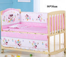 5Pcs/Set Cartoon Animal Baby Crib Bed Bumper For Newborns Infant Bedding Set 100%Cotton Children's Bed Protector Room Dec   ZT25