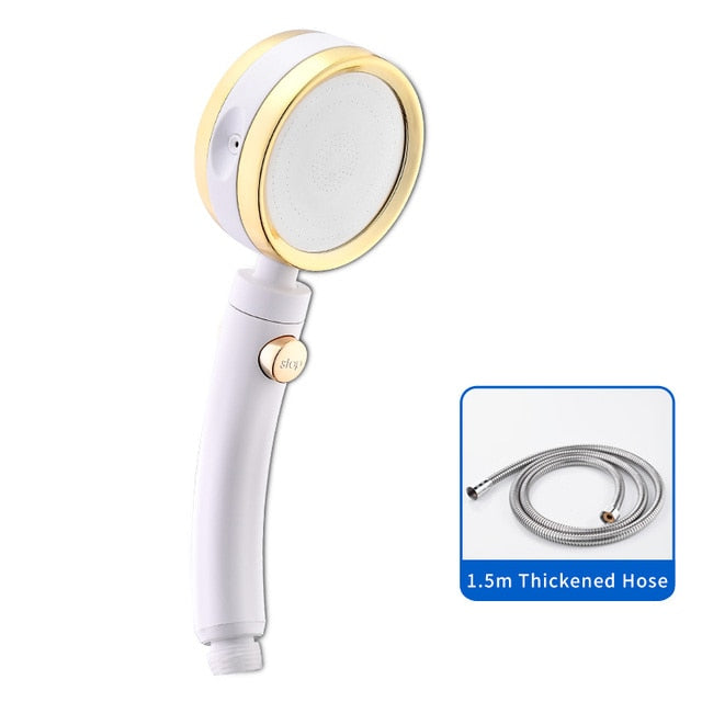 Handheld Shower Head High Pressure 5 Function Adjustable Bath Shower Jets with On/Off Pause Switch Removable Filter with Hose