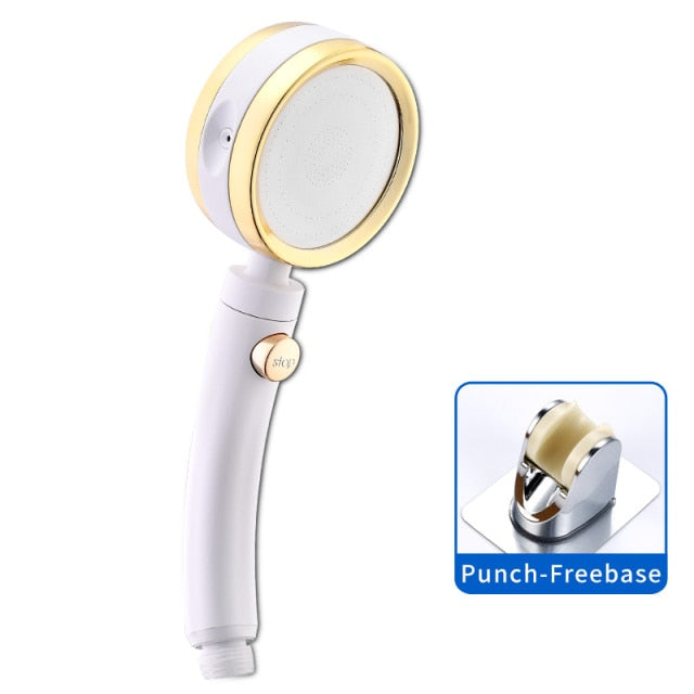 Handheld Shower Head High Pressure 5 Function Adjustable Bath Shower Jets with On/Off Pause Switch Removable Filter with Hose