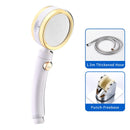 Handheld Shower Head High Pressure 5 Function Adjustable Bath Shower Jets with On/Off Pause Switch Removable Filter with Hose