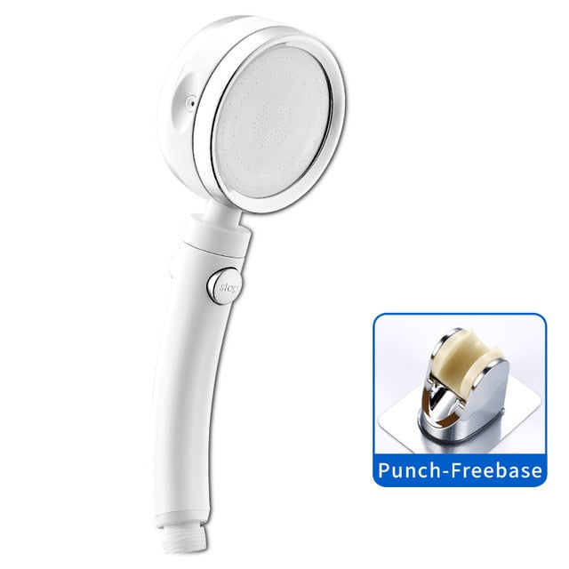 Handheld Shower Head High Pressure 5 Function Adjustable Bath Shower Jets with On/Off Pause Switch Removable Filter with Hose