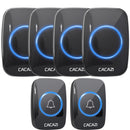 CACAZI 60 Chime 110DB 300M Wireless Doorbell Waterproof Remote EU AU UK US Plug Smart Door Bell Battery 1 Button 1 2 3 Receiver