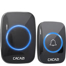 CACAZI 60 Chime 110DB 300M Wireless Doorbell Waterproof Remote EU AU UK US Plug Smart Door Bell Battery 1 Button 1 2 3 Receiver