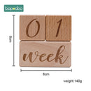 Bopoobo 1Set Bath Toys Set Kid Swaddle Wrap Baby Milestones Brush Rattle Bracelet Bibs Photography Supplies Birth Gift Product