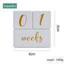 Bopoobo 1Set Bath Toys Set Kid Swaddle Wrap Baby Milestones Brush Rattle Bracelet Bibs Photography Supplies Birth Gift Product